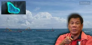 President Duterte revealed intel report, China may be building structures in Scarborough Shoal