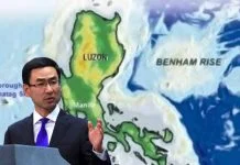 China insisted that Benham Rise is not part of Philippines territory