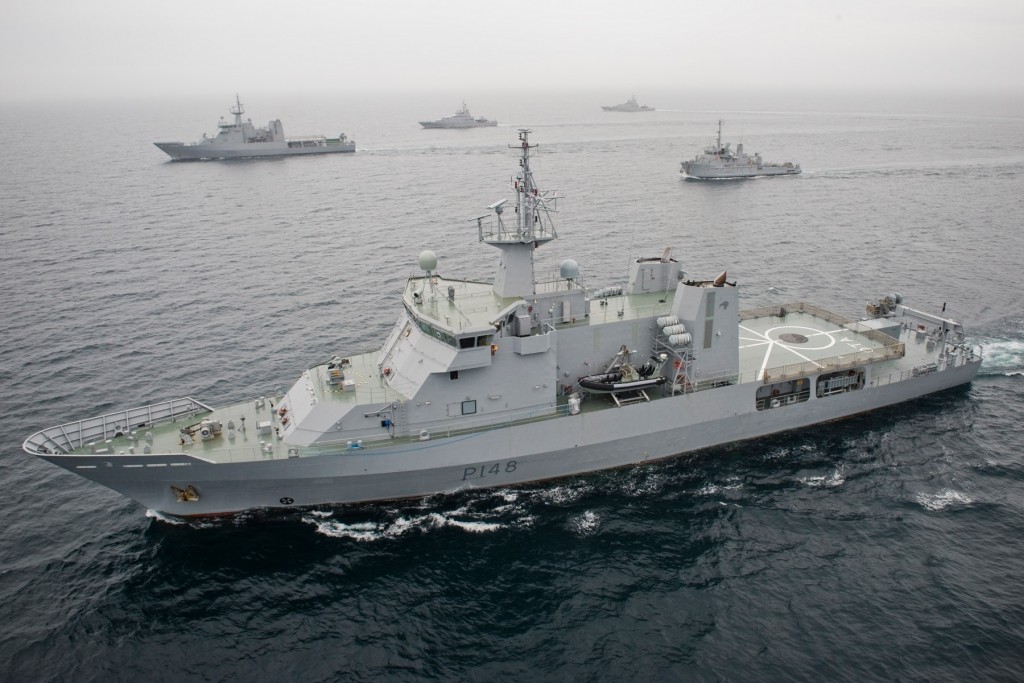 Navy, Devonport, Fleet, Ship, Aerial, IPV, OPV, Inshore patrol Vessel, Offshore patrol vessel: Fleet Officer of the Watch Manoeuvres in the Hauraki Gulf, including HMNZS Otago, HMNZS Wellington, HMNZS Pukaki, HMNZS Rotoiti, HMNZS Hawea, HMNZS Taupo and HMNZS Manawanui.