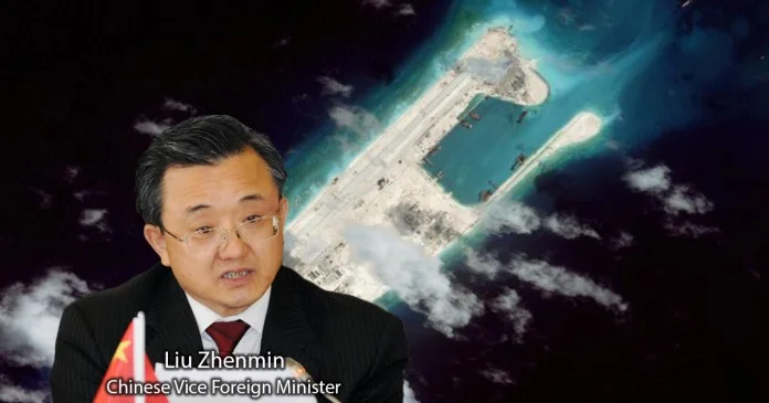 China admits militarizing islands