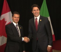 Mexican President Enrique Pena Nieto met with Canada's PM at G20 summit in Turkey (CBC photo)