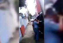Watch: Police dragged by runaway driver
