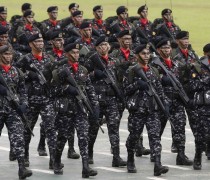 Philippine Army scout rangers, known officially as the First Scout Ranger Regiment. The regiment has been boasted as one of the world's best anti-guerrilla fighters. REUTERS/Cheryl Ravelo 