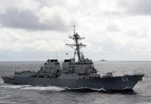 A United States destroyer is on for its final patrol in the West Philippine Sea