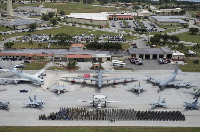 A group photo of the participants and aircraft that took part in Cope North 2015, at Andersen Air Force Base, Guam. This year's exercise will include more than 1,800 personnel from the U.S., Japan, Australia, South Korea, New Zealand and the Philippines. JASON ROBERTSON/U.S. AIR FORCE PHOTO