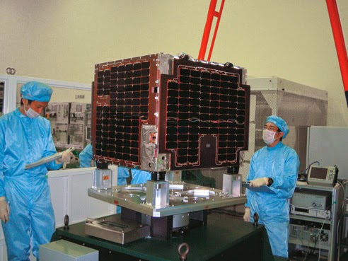 Scientists-Inspecting-Micro-Satellite