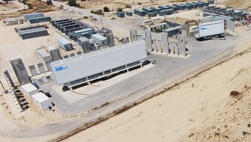 An airborne view of the Terra test site, where integration testing of the IAI Elta TERRA dual-band multi-radar system is taking place. Photo: IAI