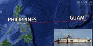 United States WW-2 Drydock heading from Guam to the Philippines