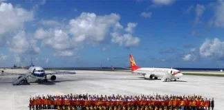 Group of civilians land on Kagitingan Reef in West Philippine Sea