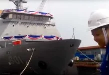 Watch: Raw footage of PH Navy Strategic Sealift Vessel Launching