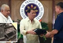 Duterte leads the turnover of 3000 brand new 45 Cal pistol to the AFP