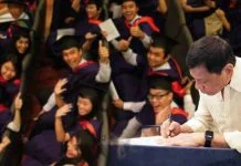 Duterte signs into Law the Free Tuition for the State Universities and Colleges